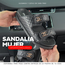 Cargar imagen en el visor de la galería, SANDALIAS PREMIUM NEGRA